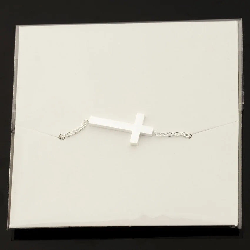 Lateral Cross Charm Bracelets